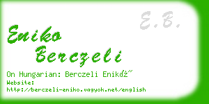 eniko berczeli business card